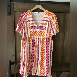 Flutter sleeve dress